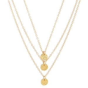Gorjana 3 Disc Necklace in Gold